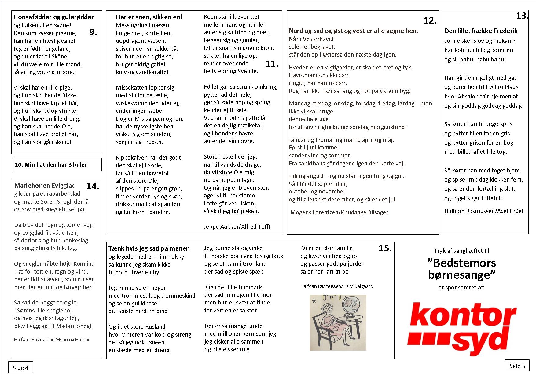 Bedstemors børnesang til mojnasta 4