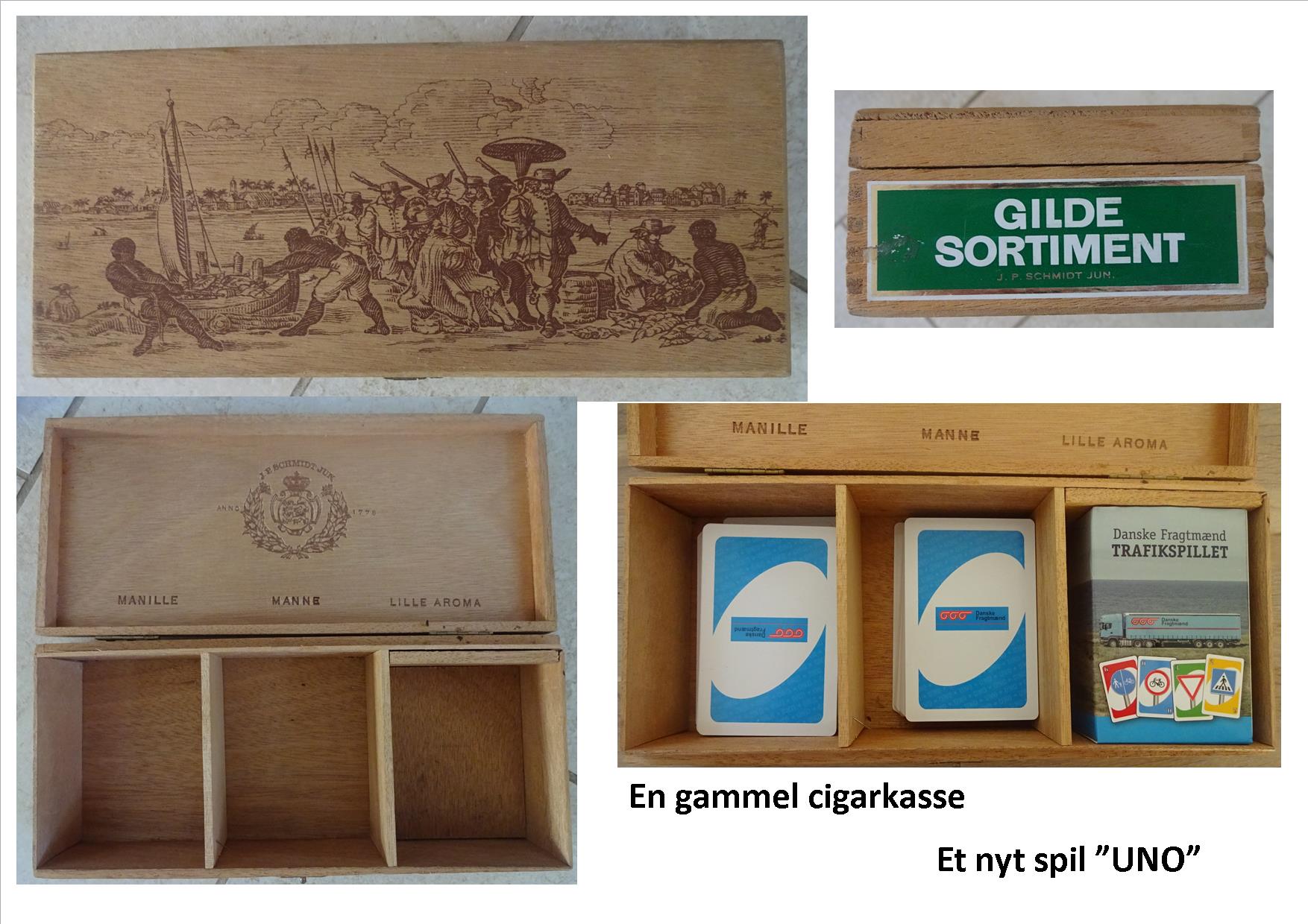 Cigarkasse og UNO