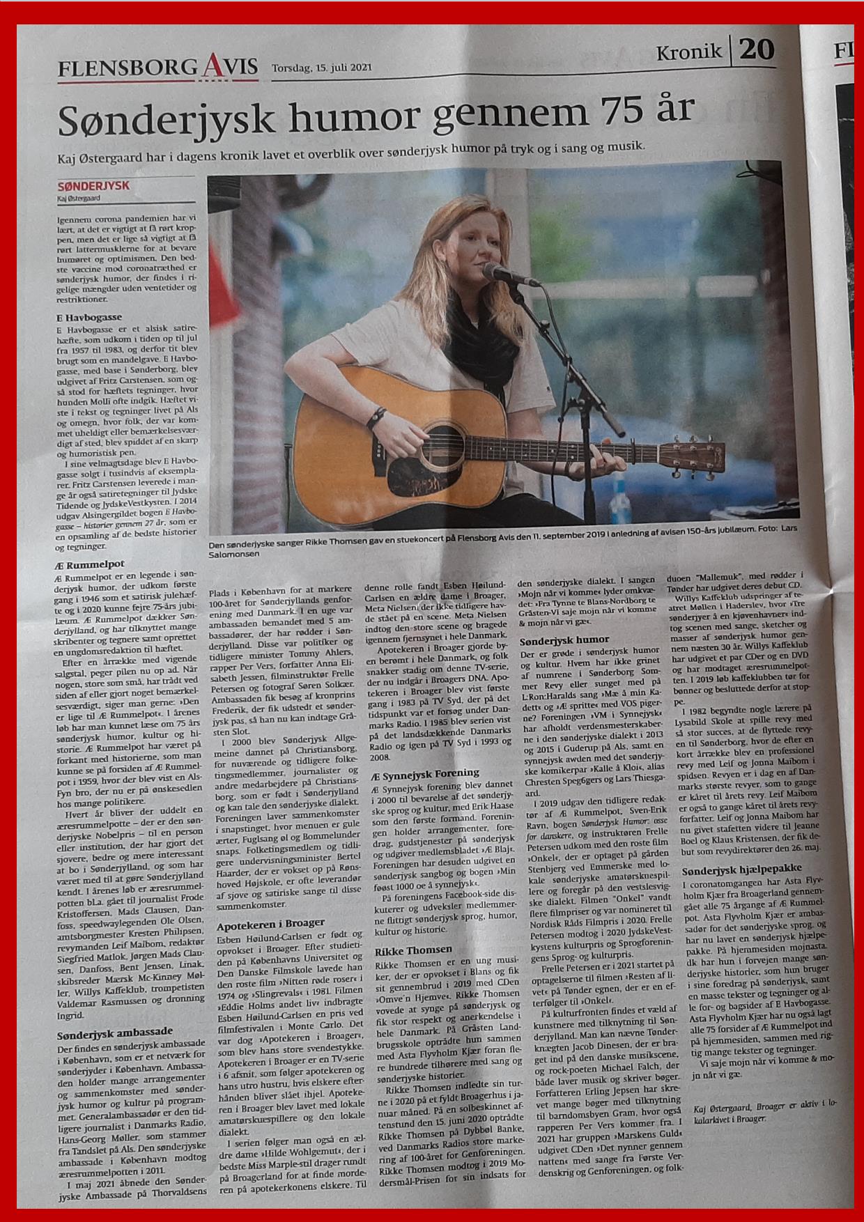 Flensborg Avis Kaj artikel