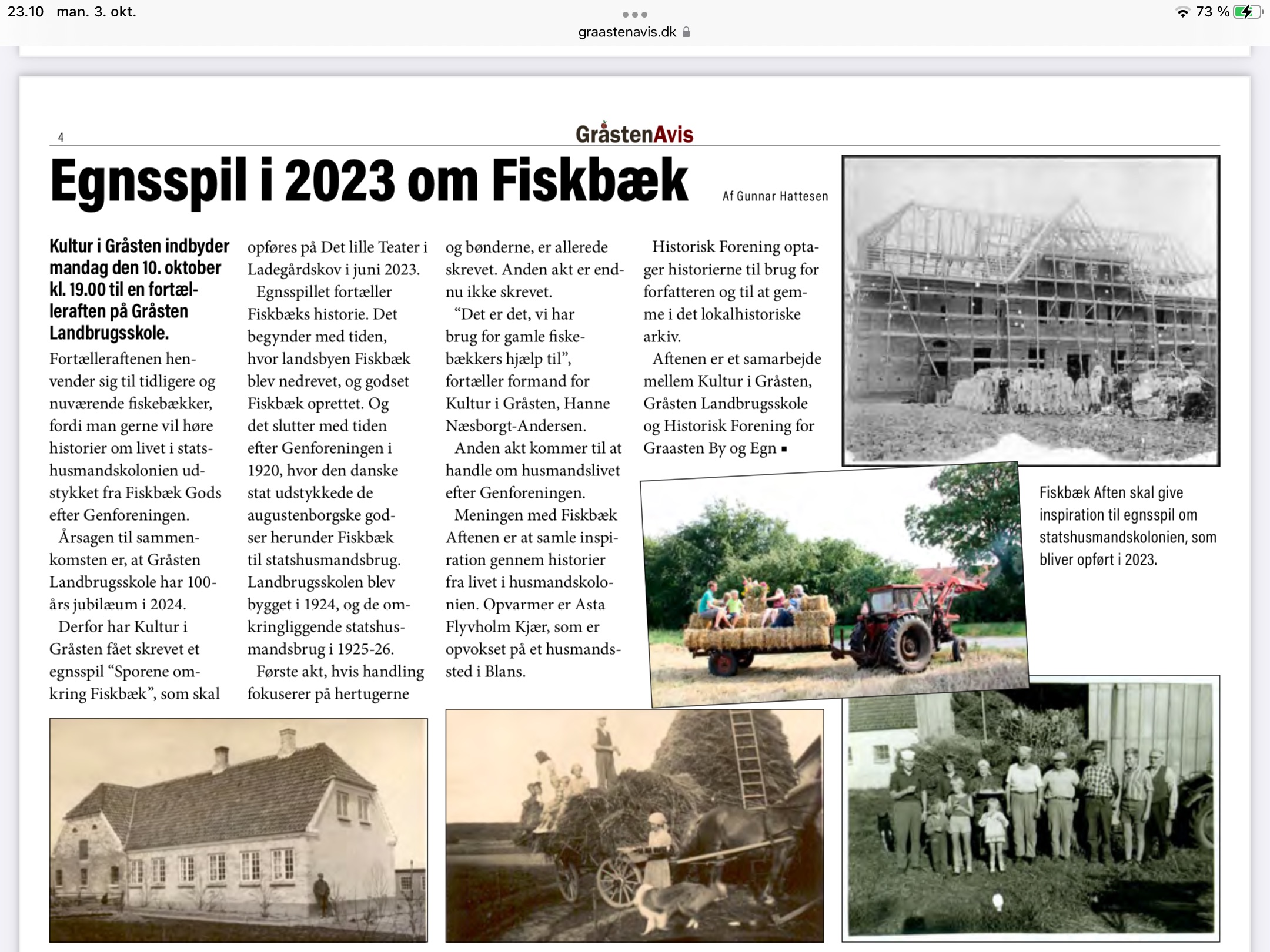 Fiskbæk Gråsten Avis