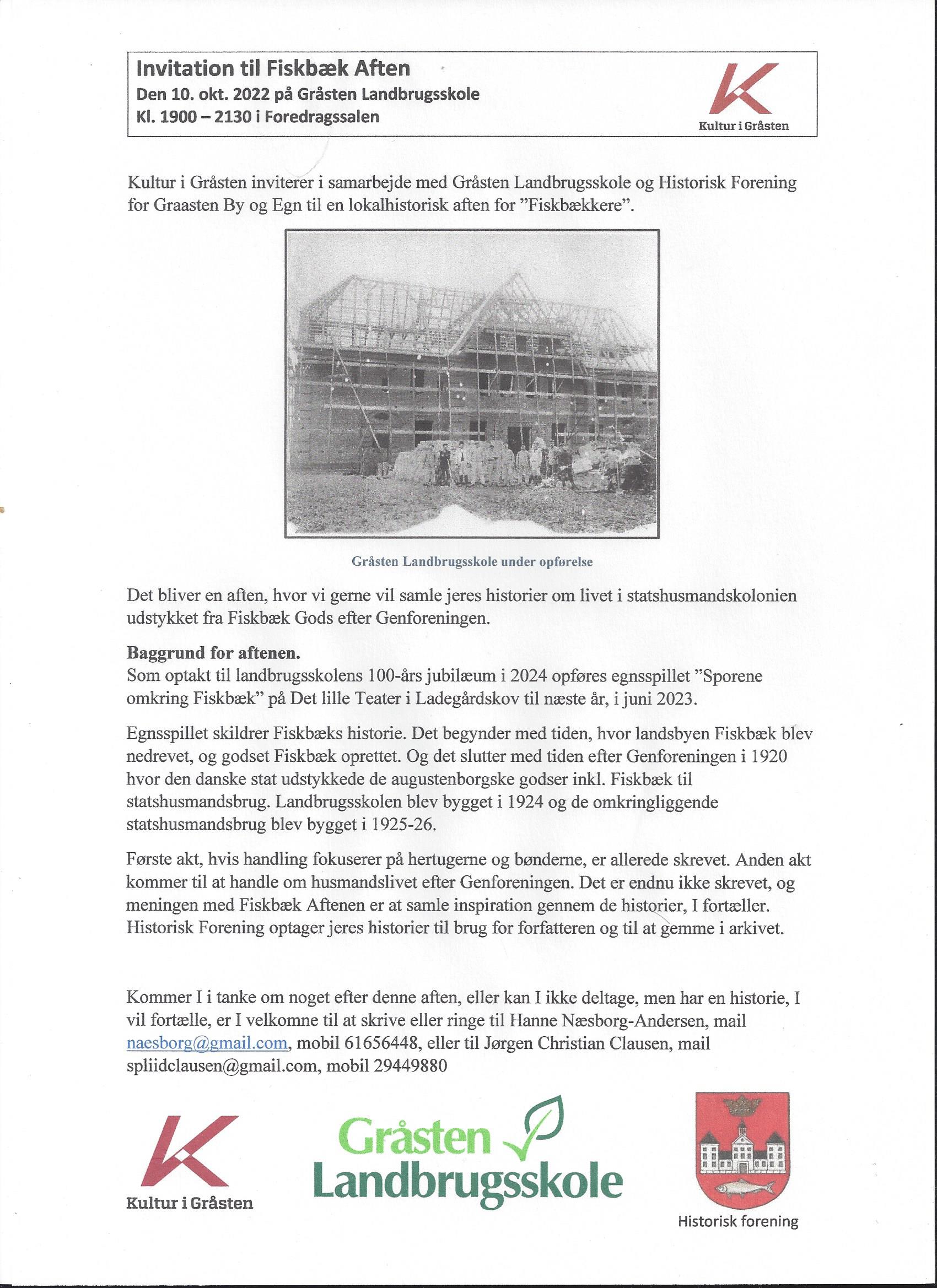Invitation Fiskbæk side 1