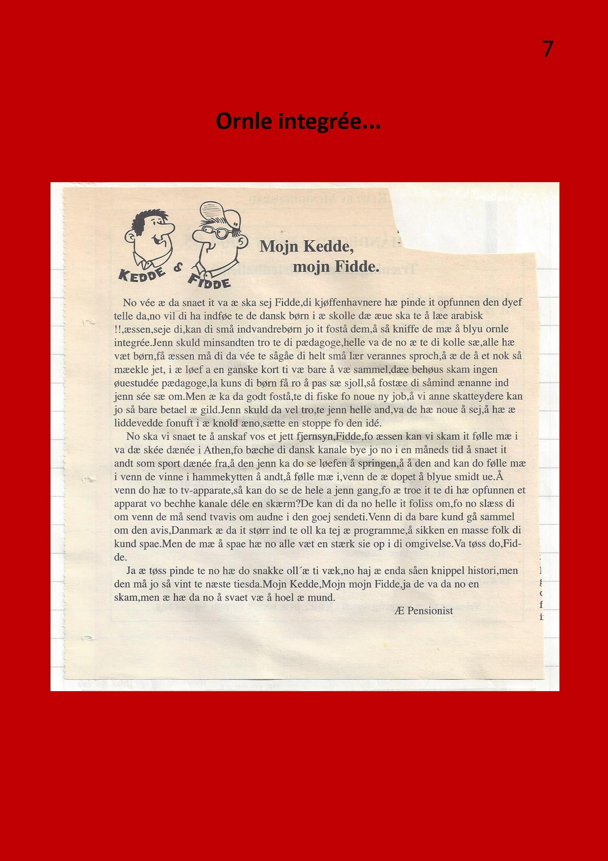 7 Mojn Kedde mojn Fidde til mojnasta
