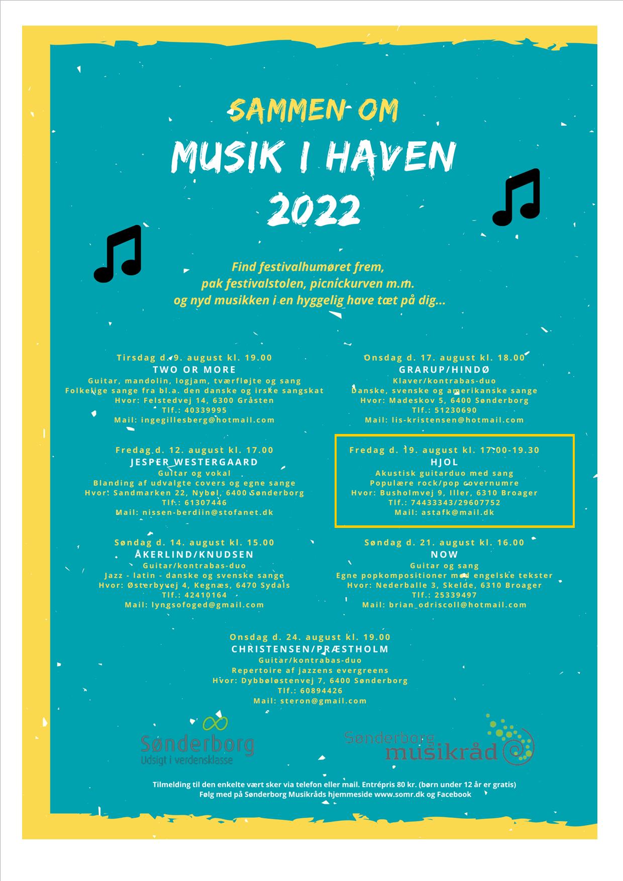 Musik i haven Asta invitation 1