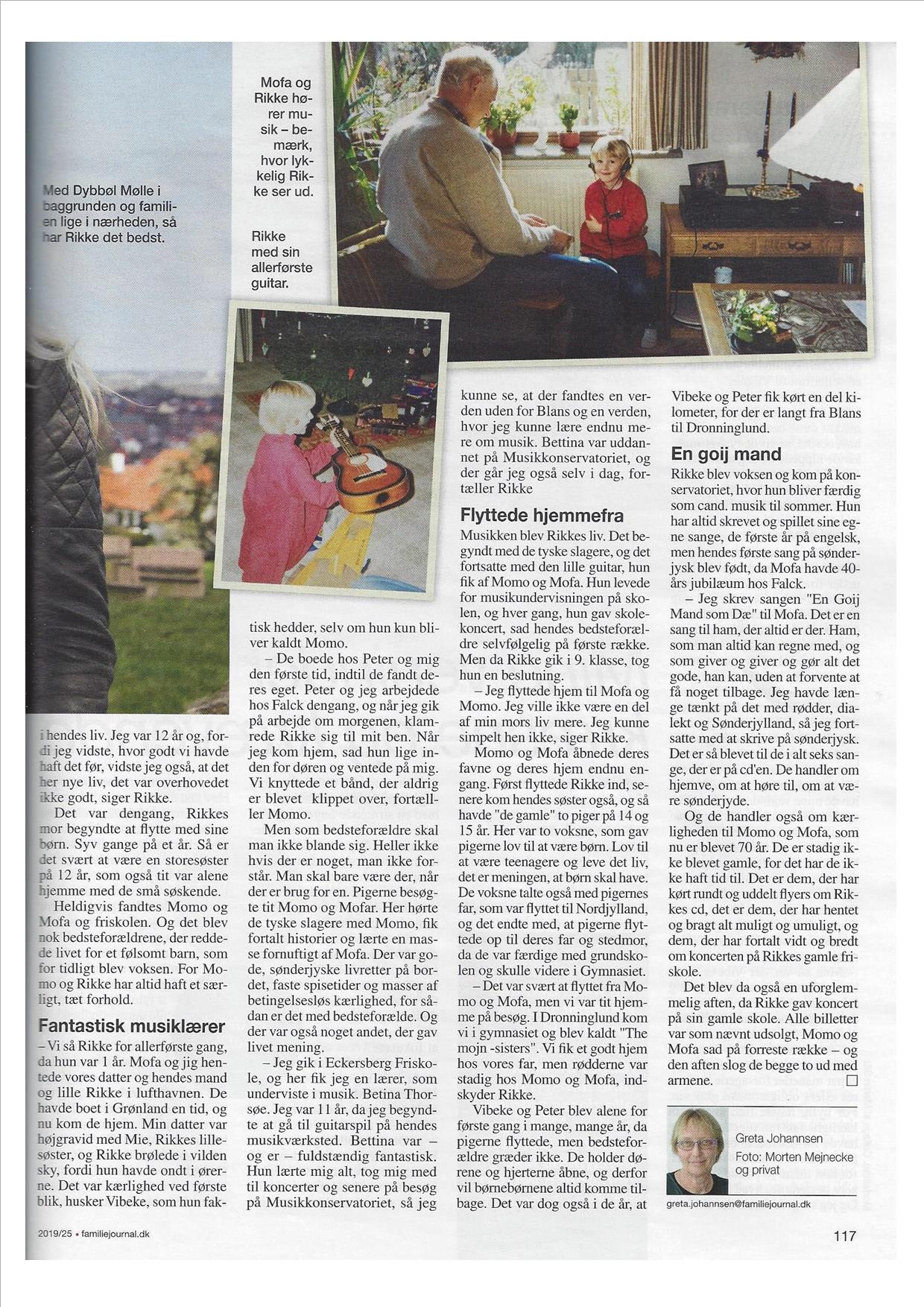 Rikke i Familie Journalen 2