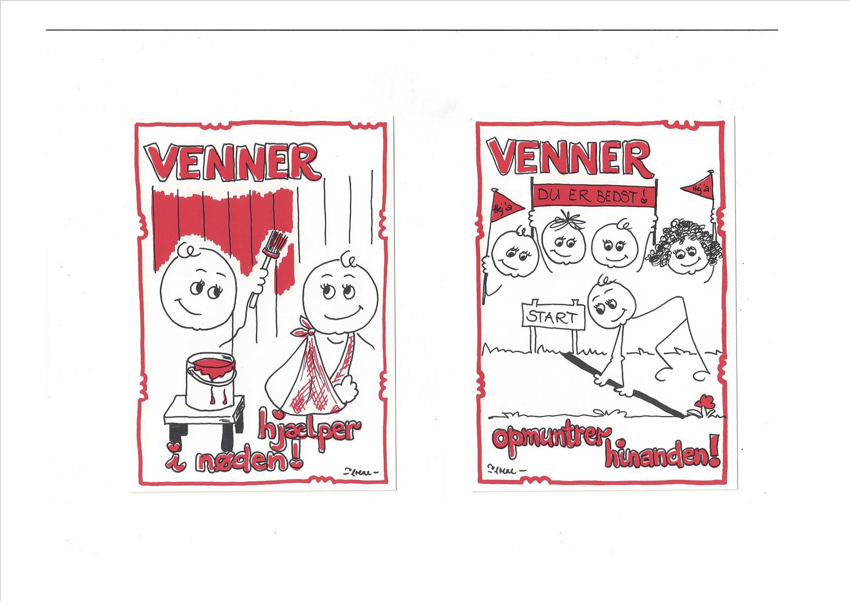 Venner kort til mojnasta 2